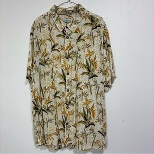 Margaritaville Men's Rayon Button Front Short Sleeve Hawaiian Tropical Shirt